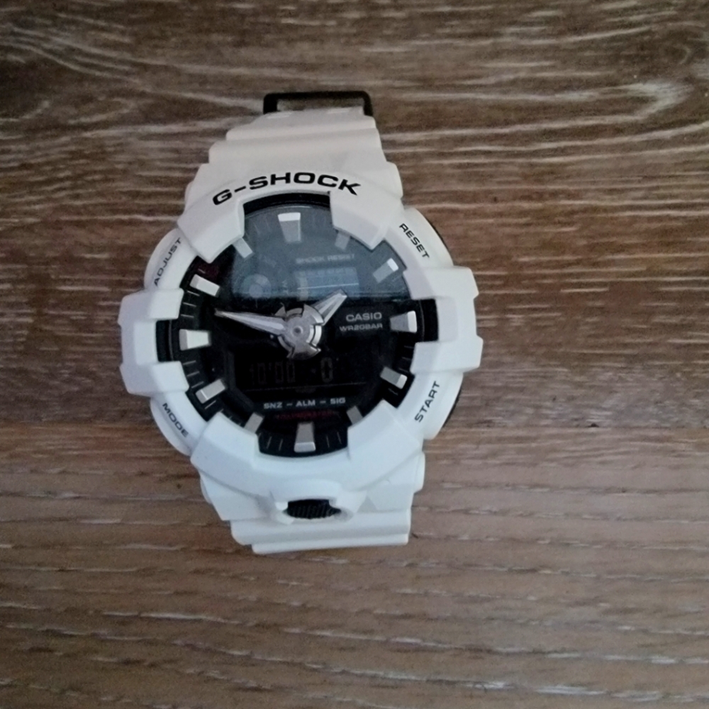 G-Shock Men's Analog-Digital White Resin Strap Wat